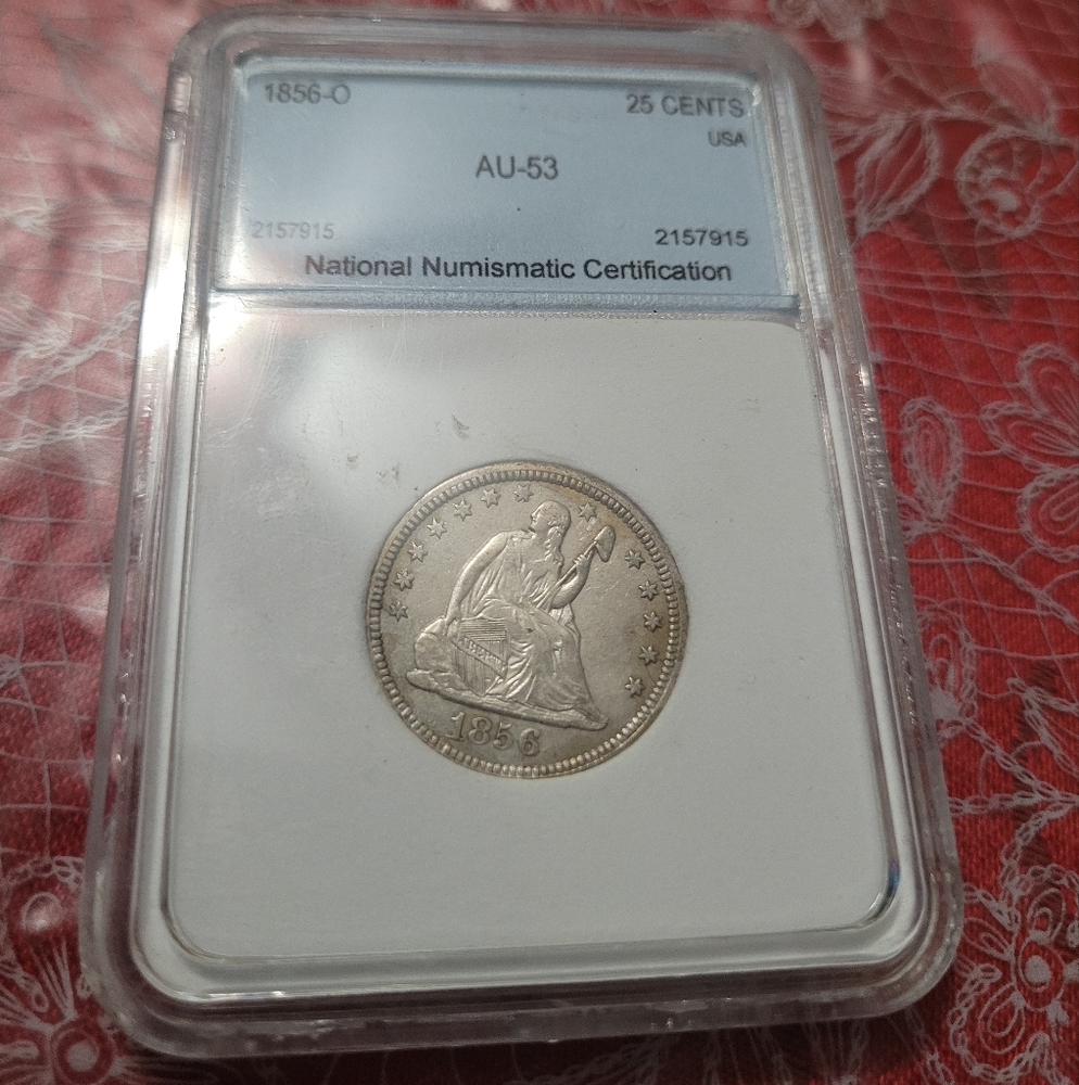 1856-O Liberty Seated Quarter coin